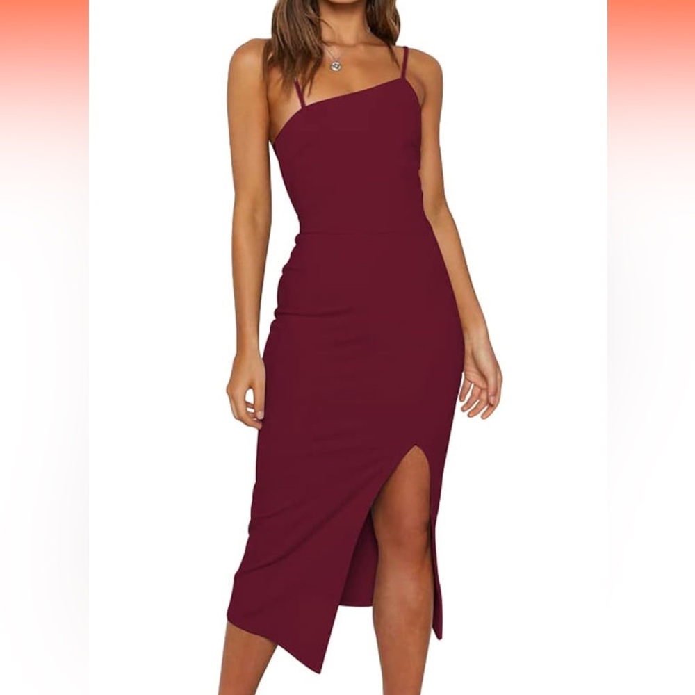 NWT OWIN Spaghetti Strap Midi Dress